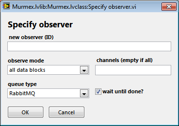 Configuration specify observer